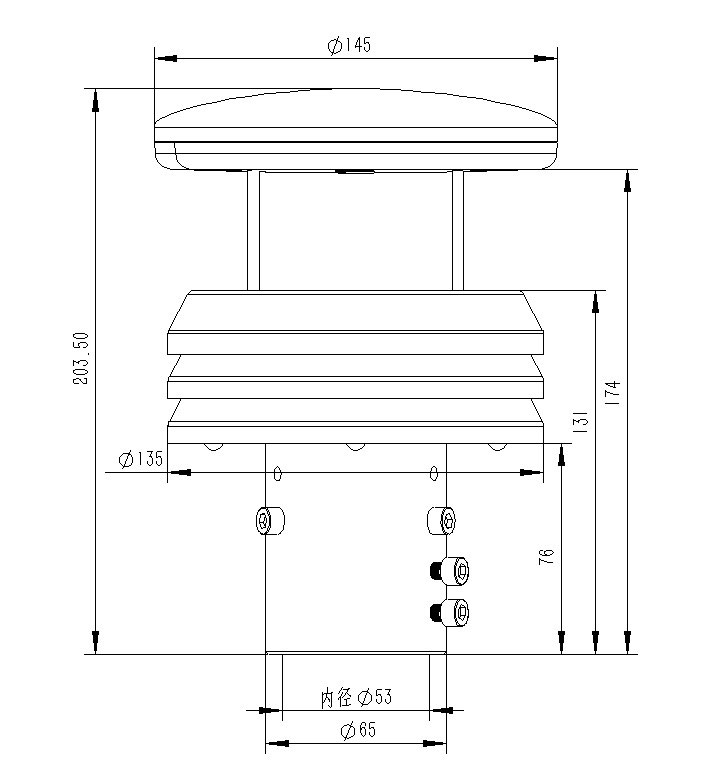 超聲波風速風向傳感器